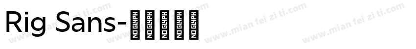 Rig Sans字体转换